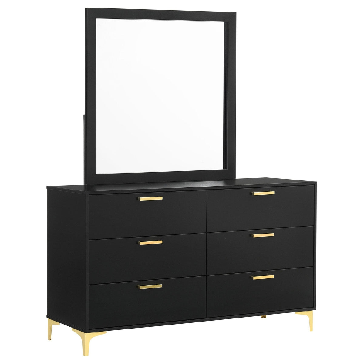 Coaster Kendall Black Dresser and Mirror