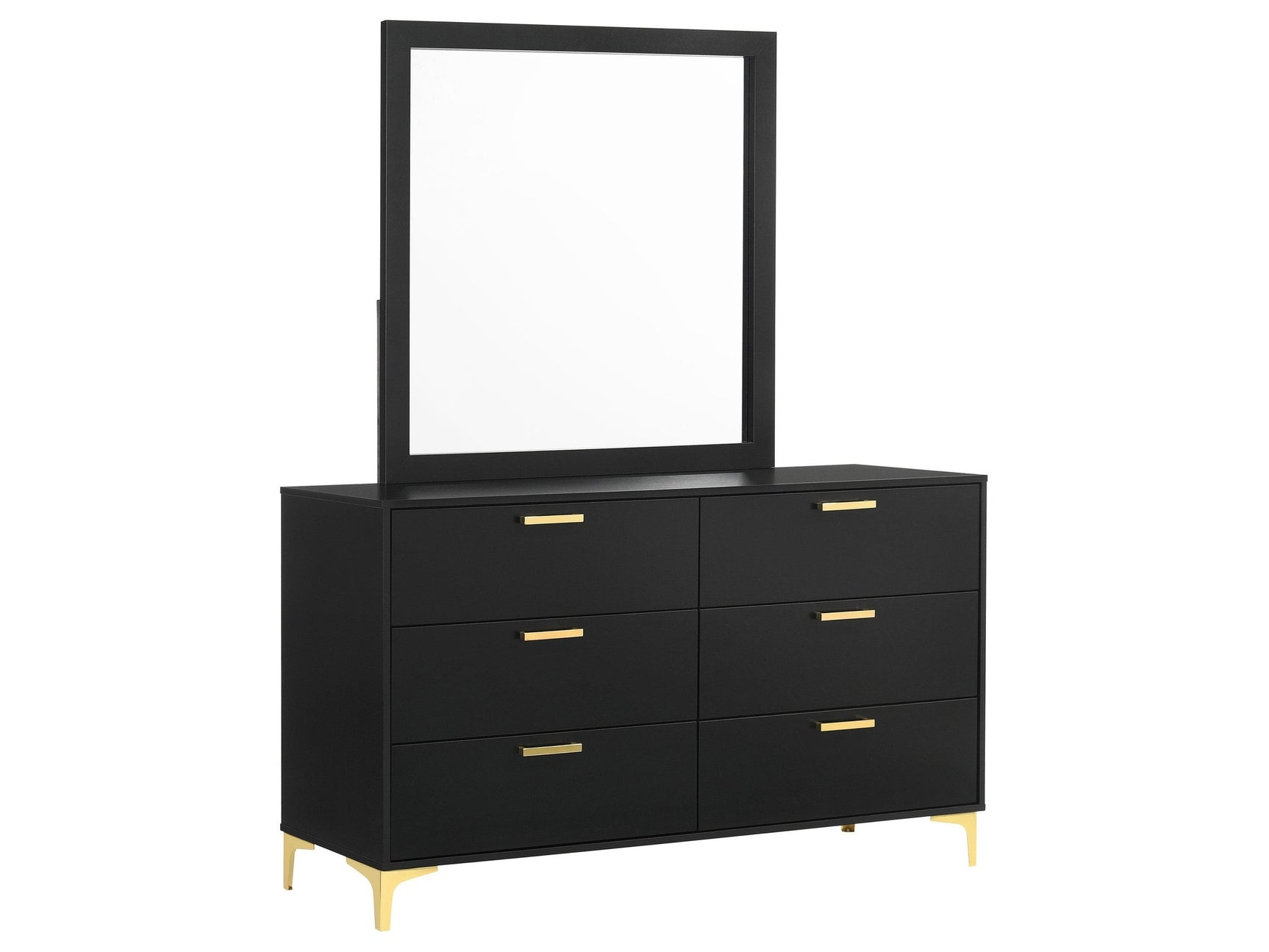 Kendall Black Dresser and Mirror - Ornate Home