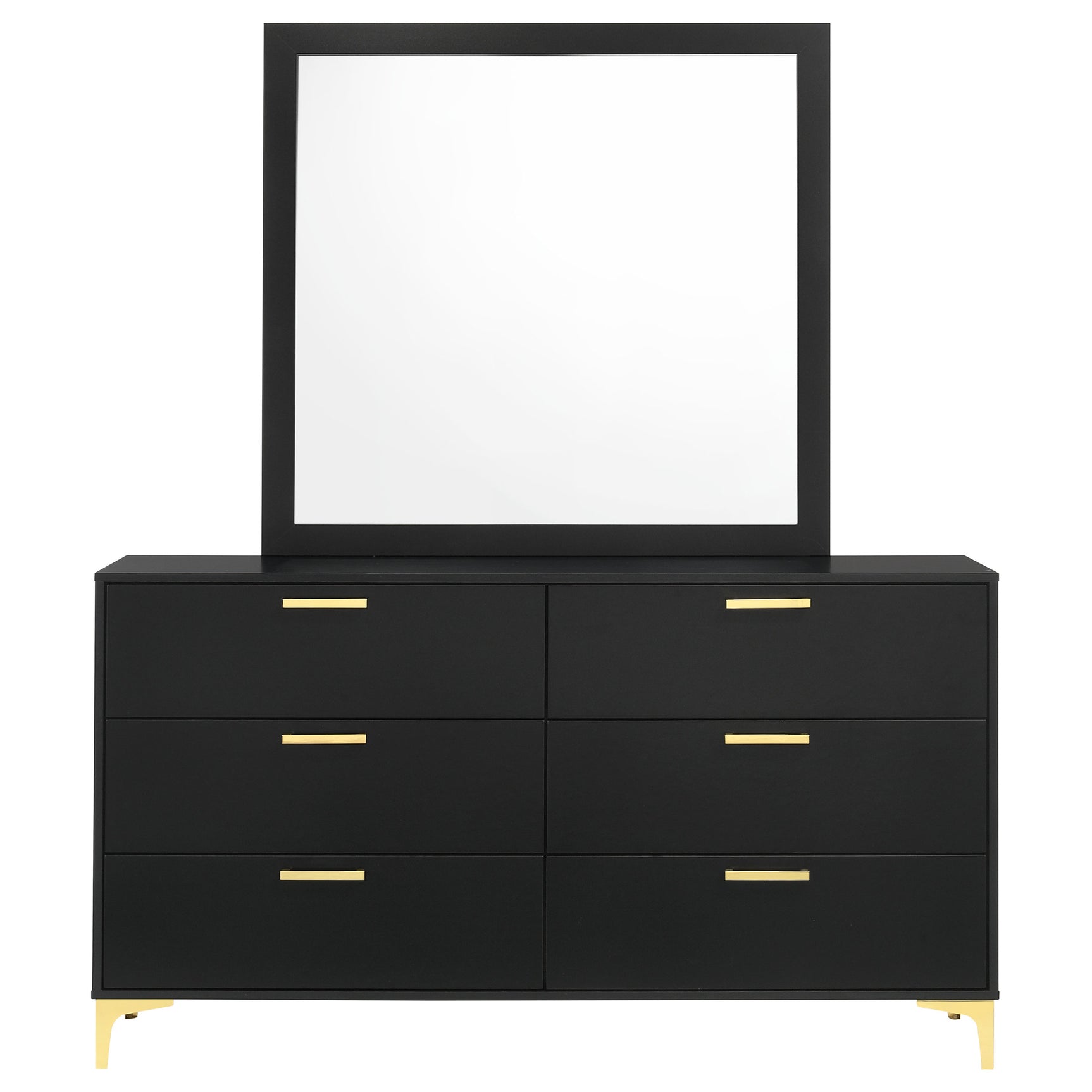 Kendall Black Dresser and Mirror - Ornate Home