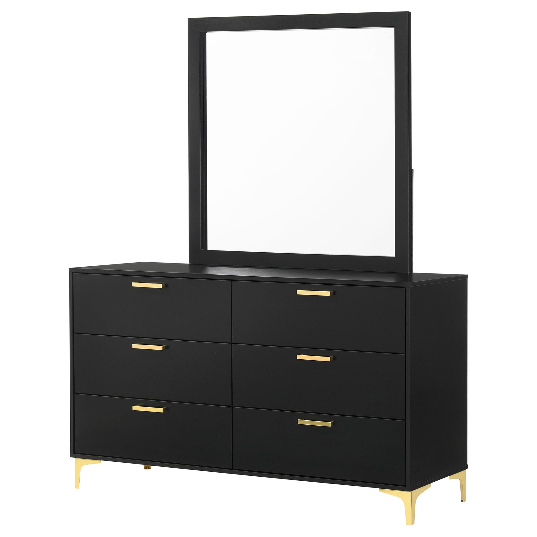 Kendall Black Dresser and Mirror - Ornate Home