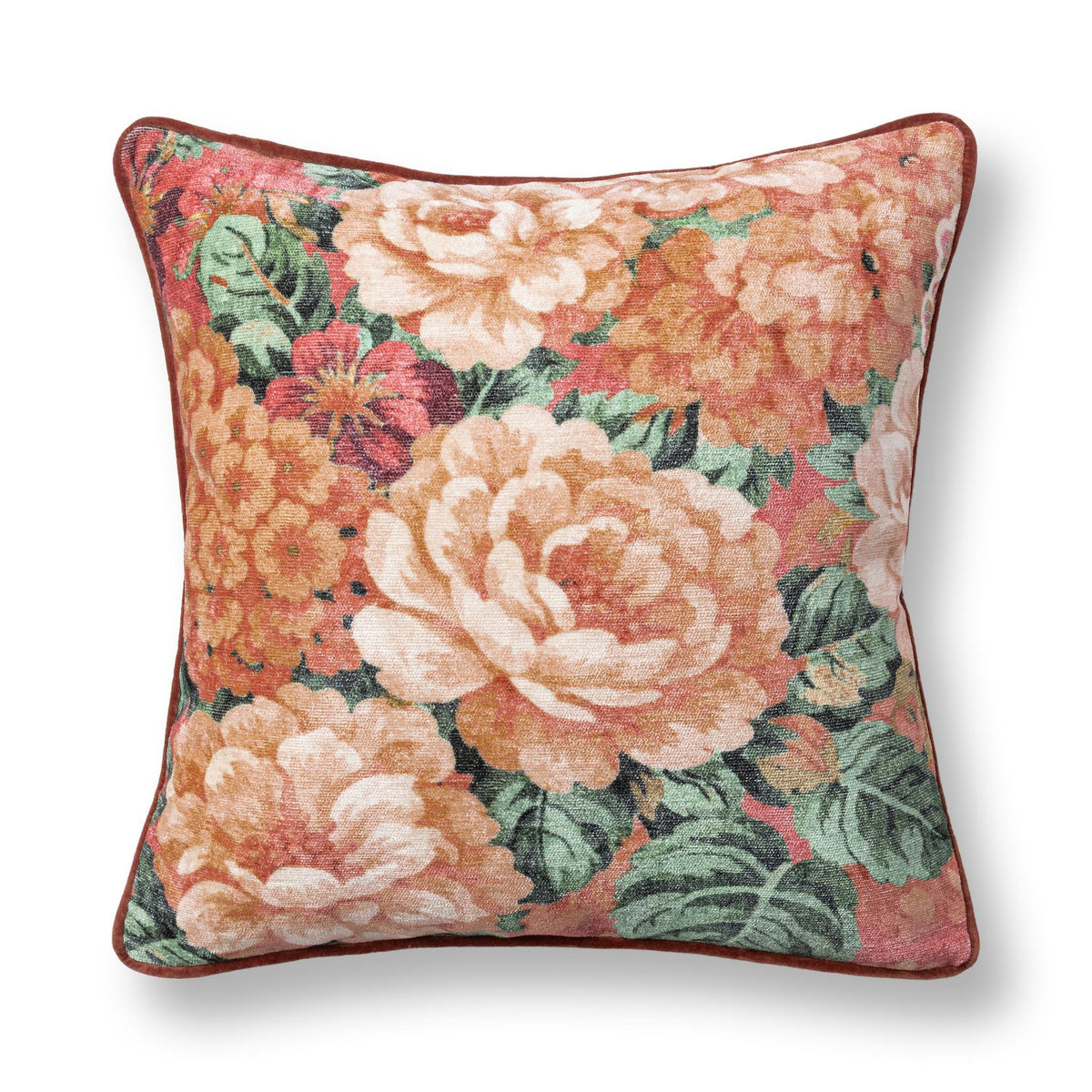Kendall Burnished Sienna 20"x20" Throw Pillow (Set of 2)