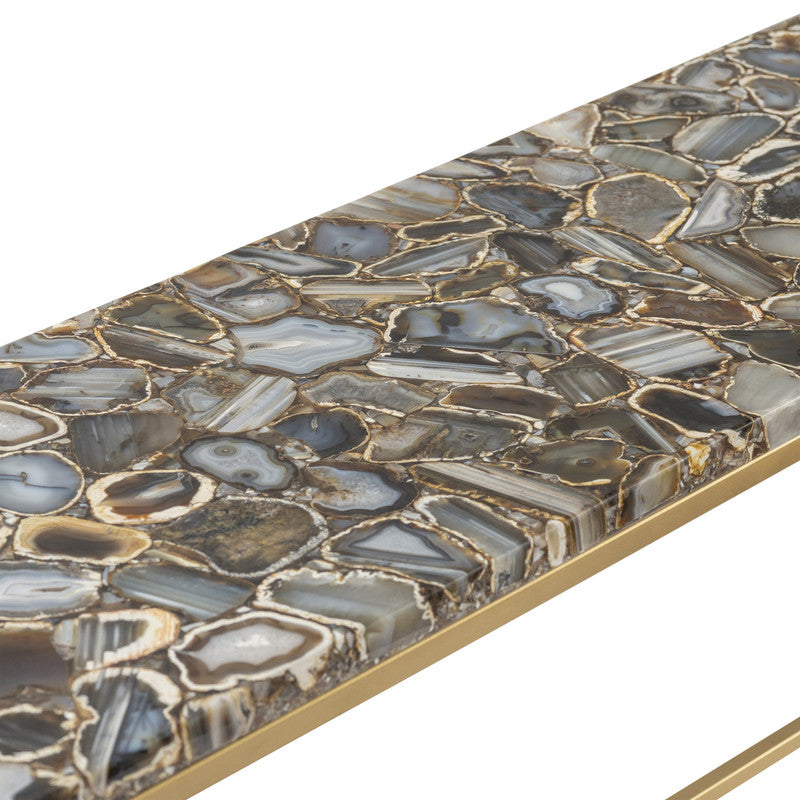 Kendall Gold/Blue Console Table - Ornate Home