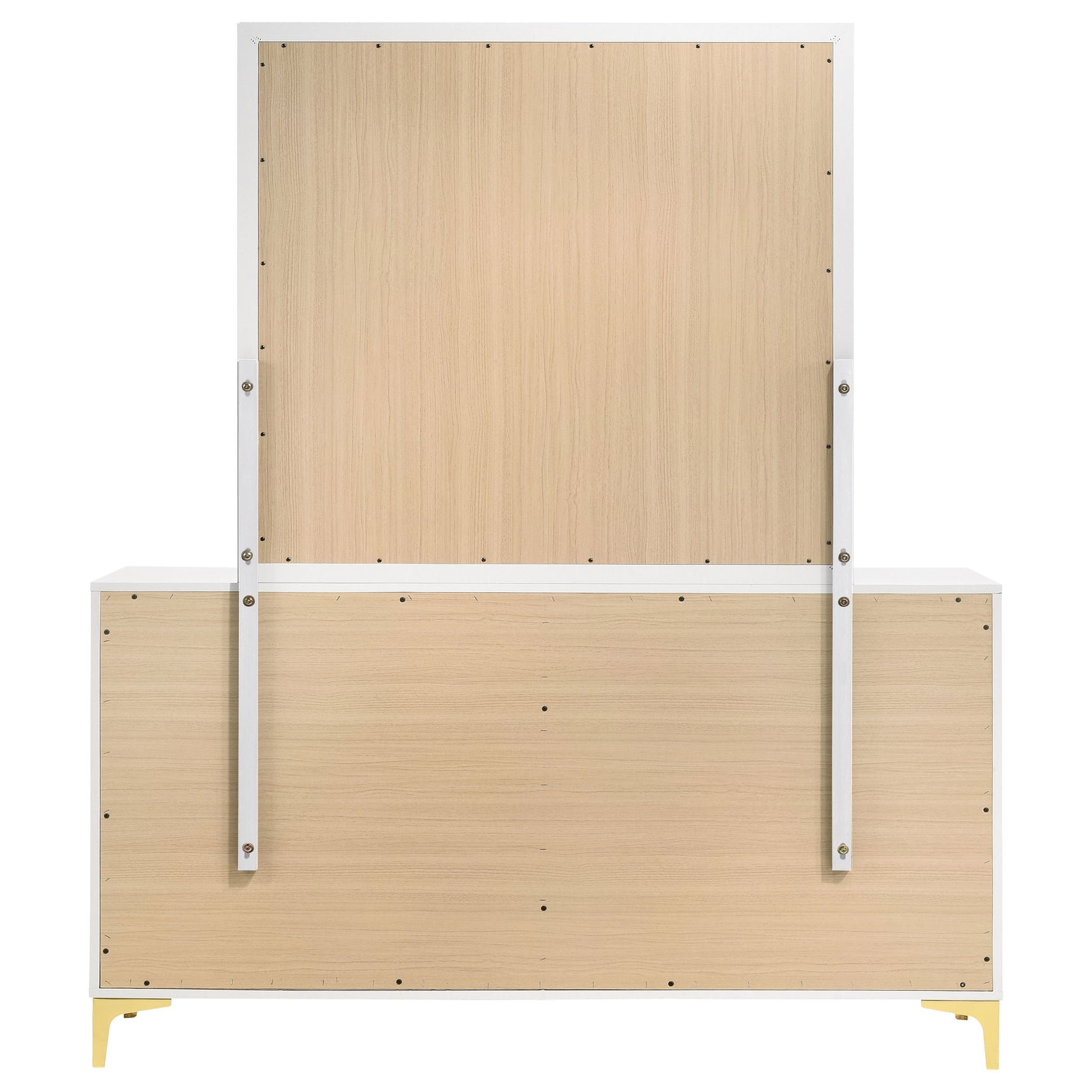 Kendall White Dresser and Mirror - Ornate Home