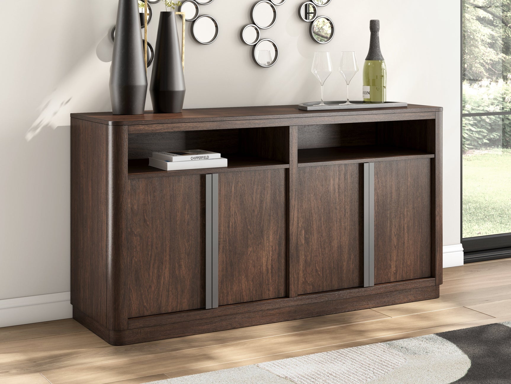 Kendamor Dark Brown Dining Server (Online Special Price) - Ornate Home