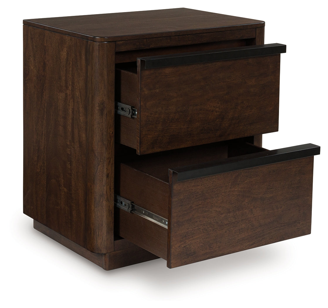 Kendamor Dark Brown Nightstand (Online Special Price) - Ornate Home