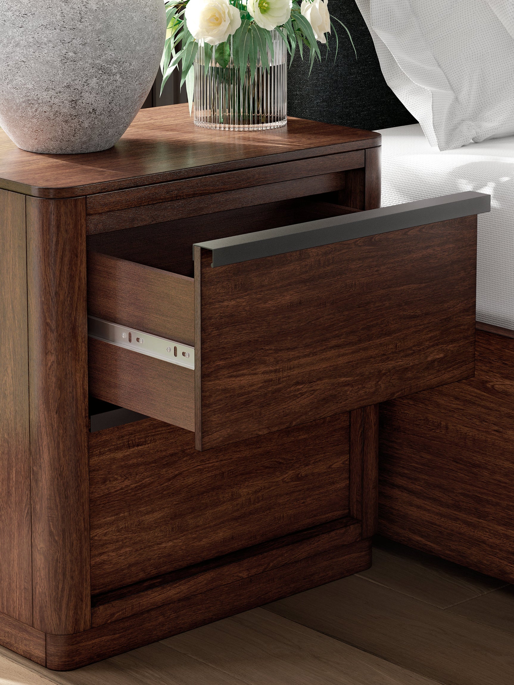 Kendamor Dark Brown Nightstand (Online Special Price) - Ornate Home
