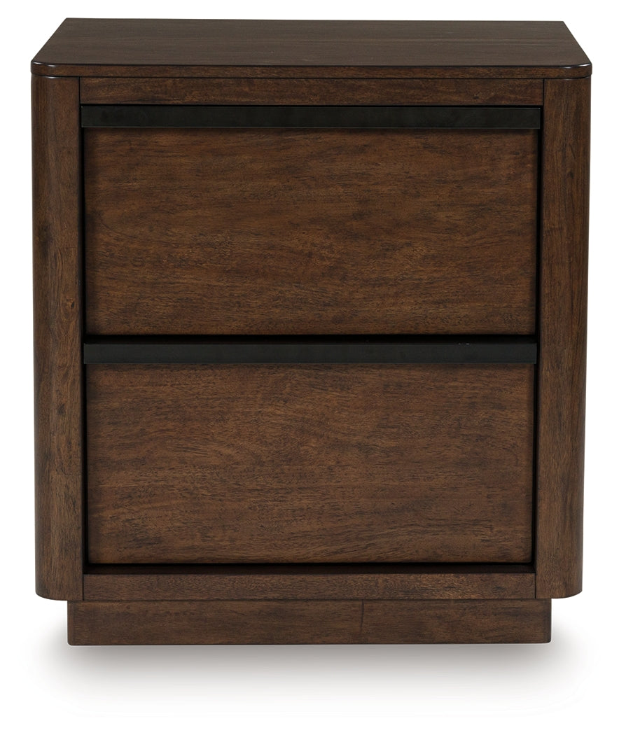 Kendamor Dark Brown Nightstand - Ornate Home