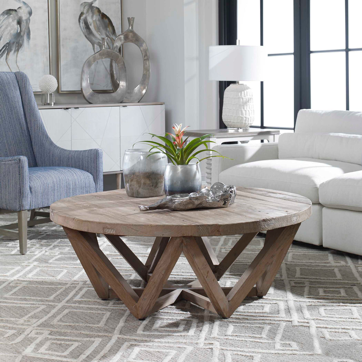 Kendry Woodtone Reclaimed Wood Coffee Table - Ornate Home
