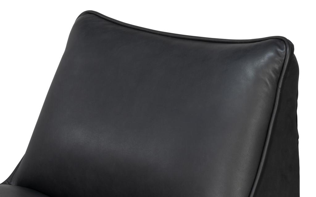 Kennett Black Swivel Chair - Ornate Home