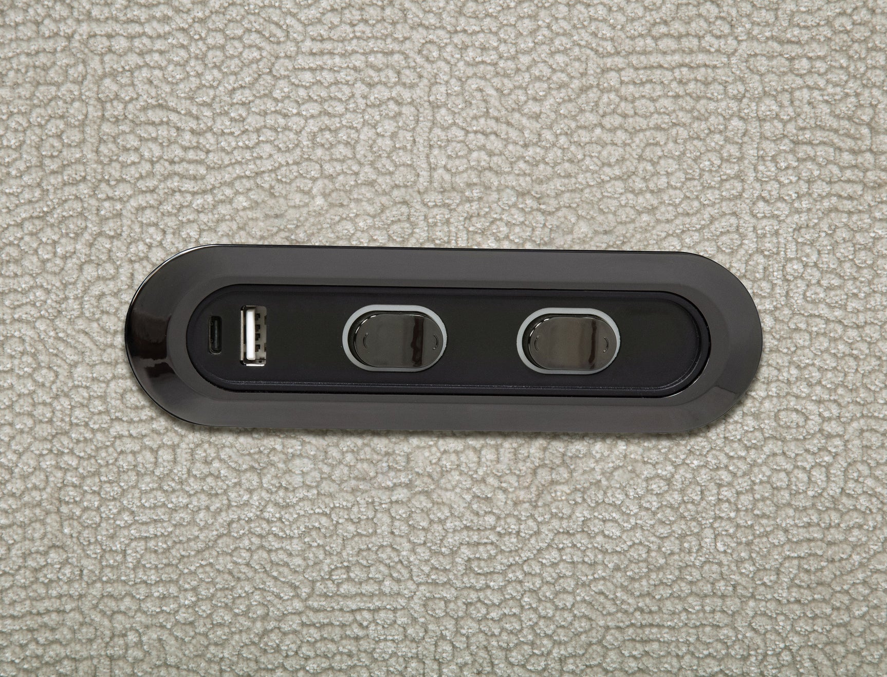 Kennett Ivory Chenille Upholstered Power Reclining Sofa - Ornate Home