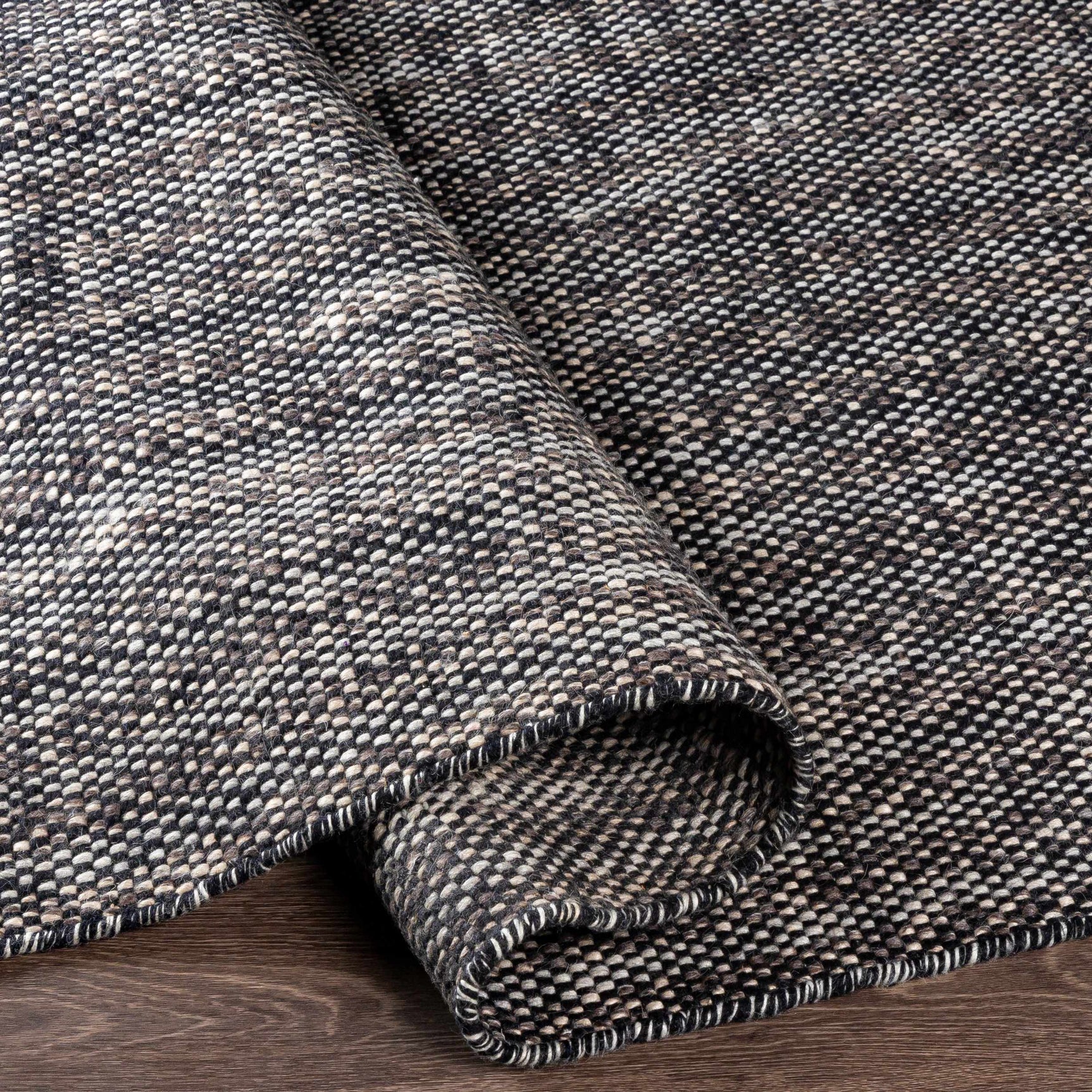 Kenora Charcoal Wool Area Rug - Clearance - Ornate Home