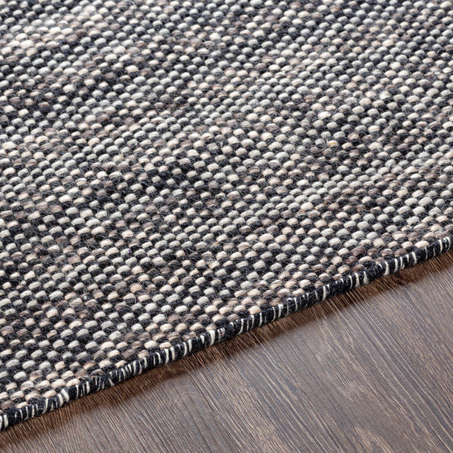Kenora Charcoal Wool Area Rug - Clearance - Ornate Home