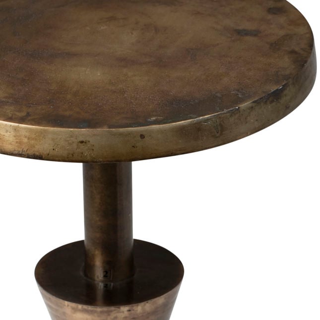 Kenway Antique Brass Side Table - Ornate Home