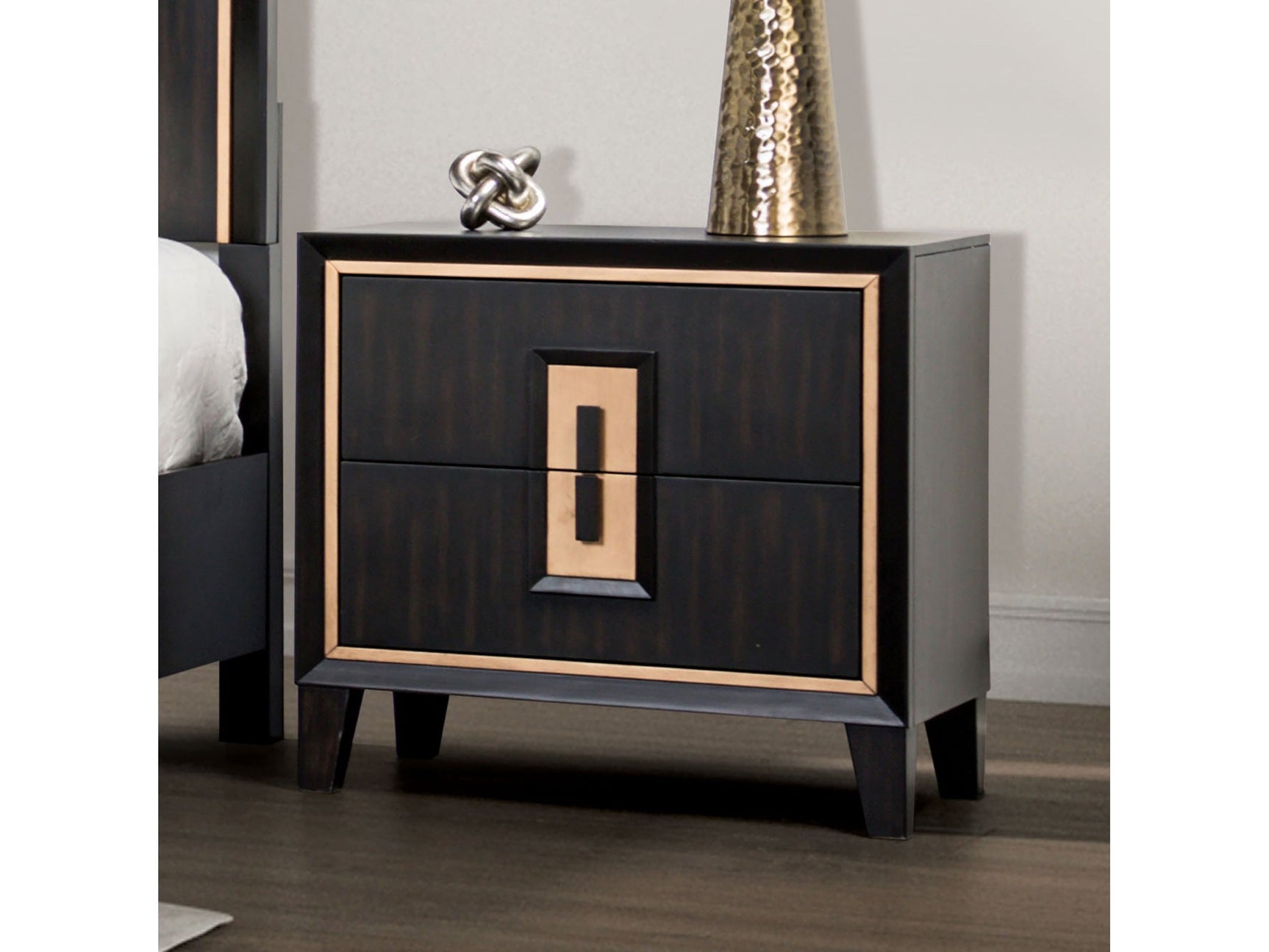 Kenyada Espresso Nightstand - Ornate Home
