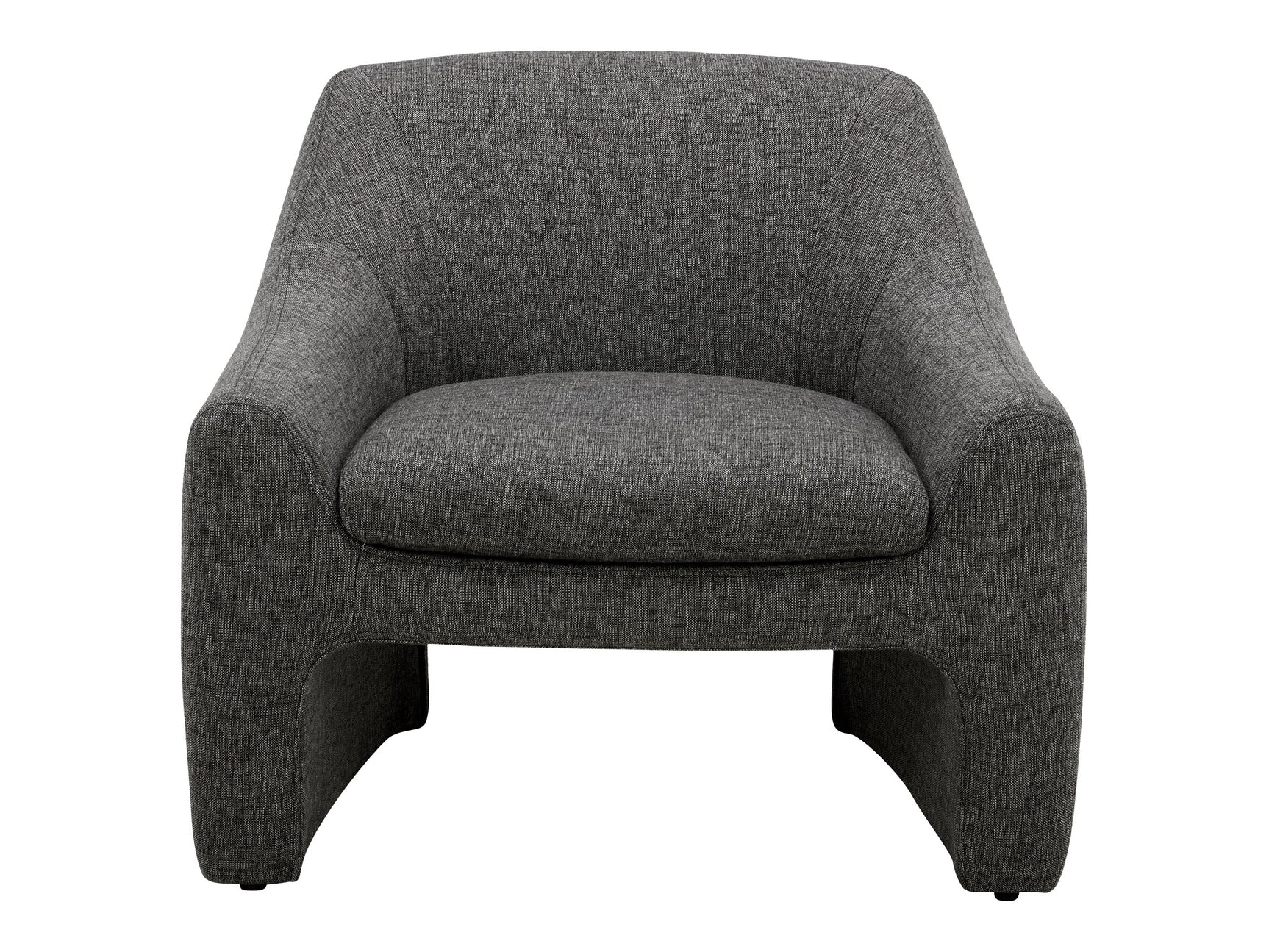 Kenzie Shadowed Grey Accent Chair - Ornate Home