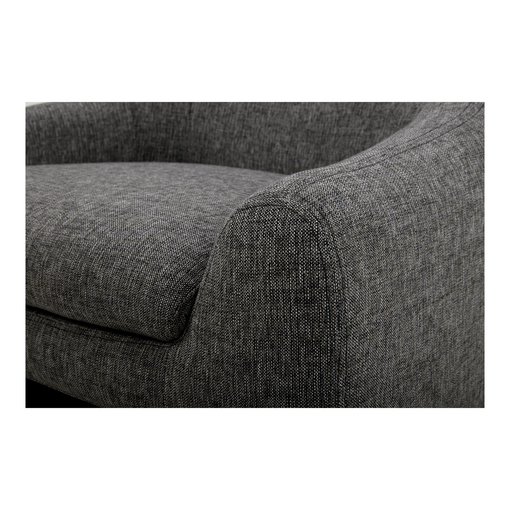 Kenzie Shadowed Grey Accent Chair - Ornate Home