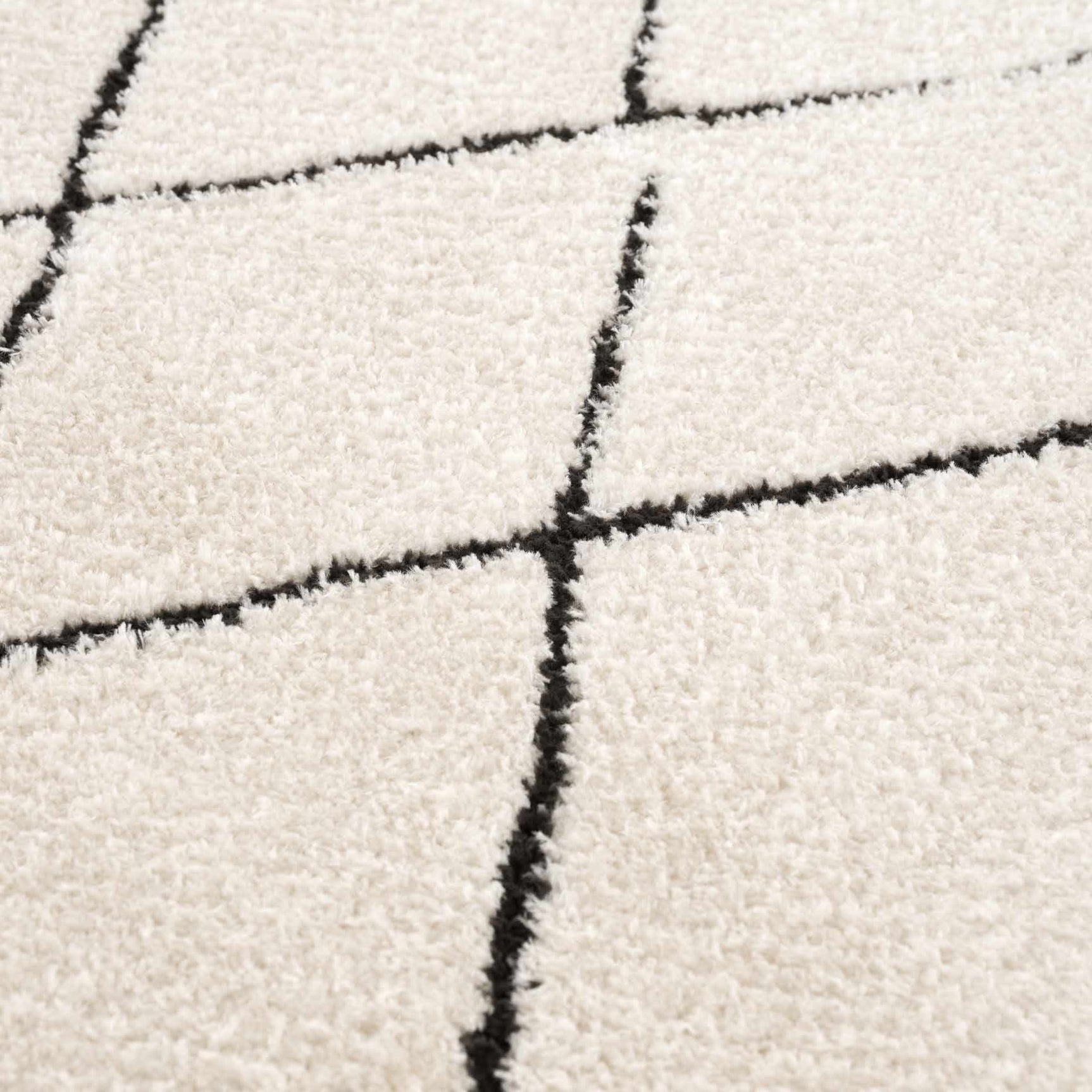 Keone Black & White Thick Rug - Ornate Home