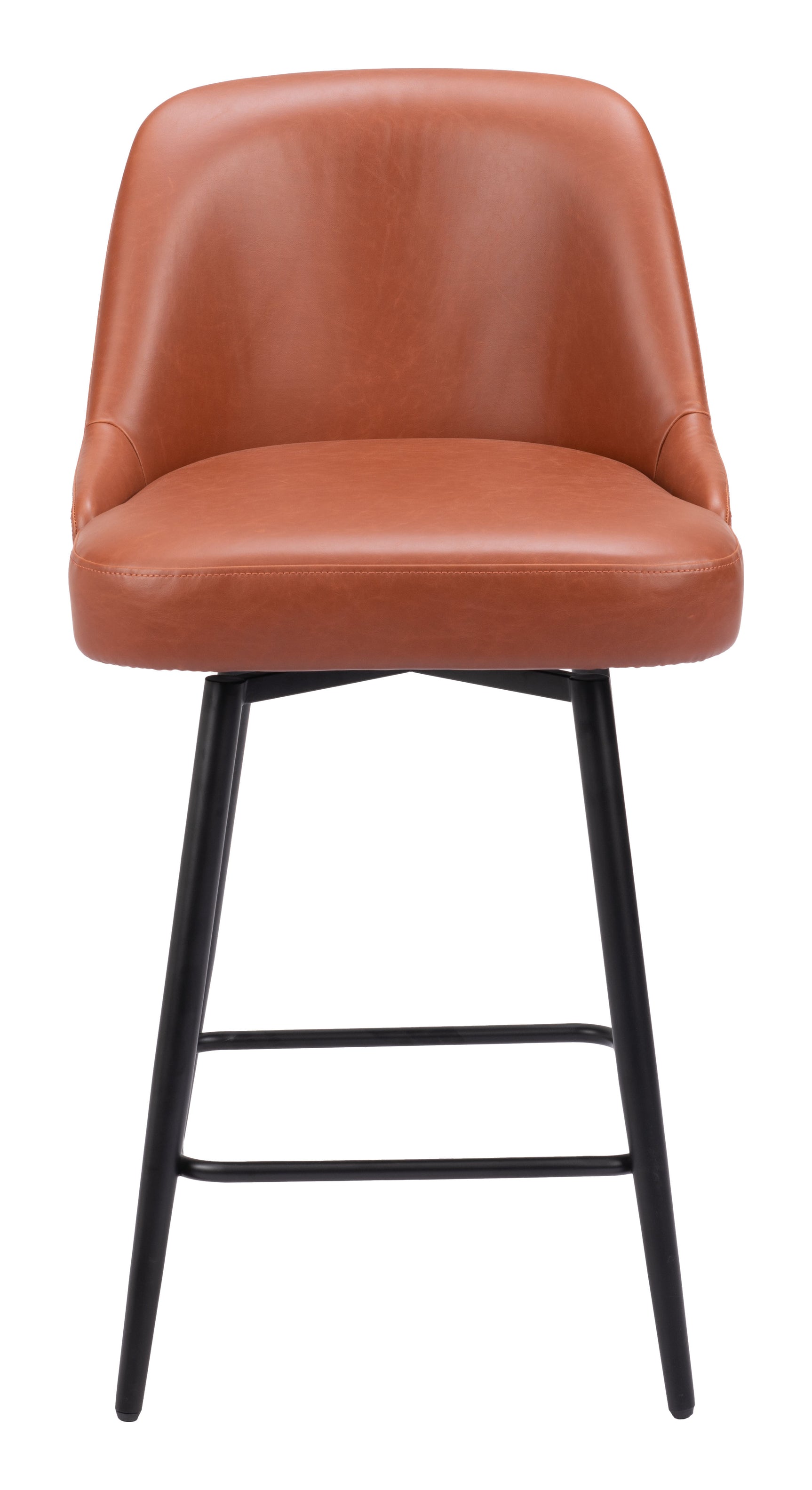 Keppel Brown Swivel Counter Stool - Ornate Home