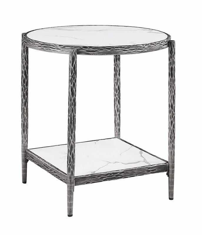 Kerna Gunmetal End Table - Ornate Home