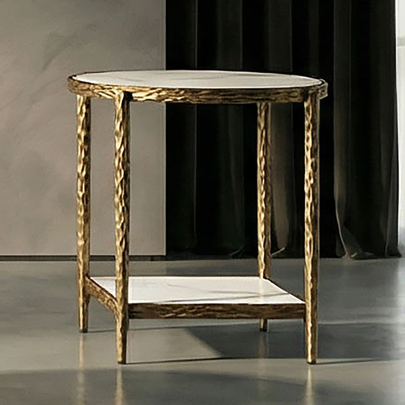 Kerna Matte Gold End Table