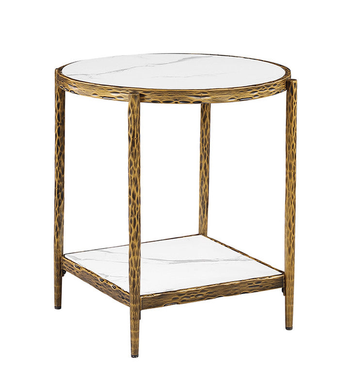Kerna Matte Gold End Table