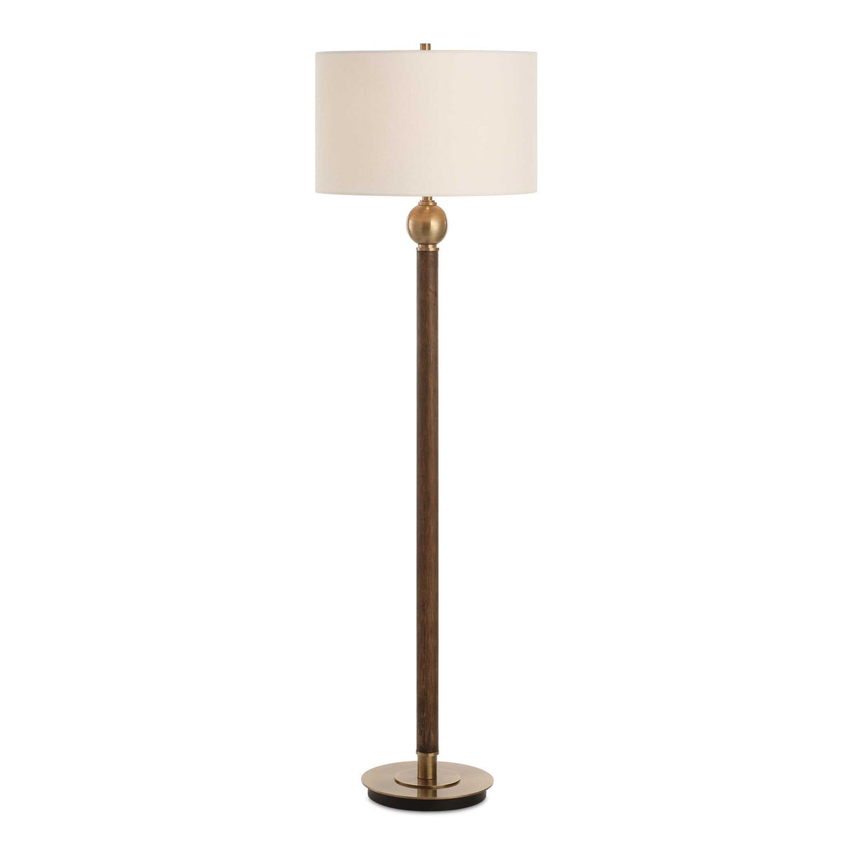 Keros Dark Oak Floor Lamp - Ornate Home
