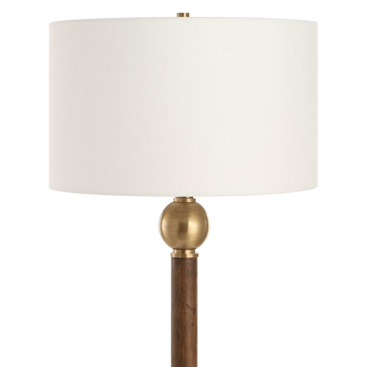 Keros Dark Oak Floor Lamp - Ornate Home