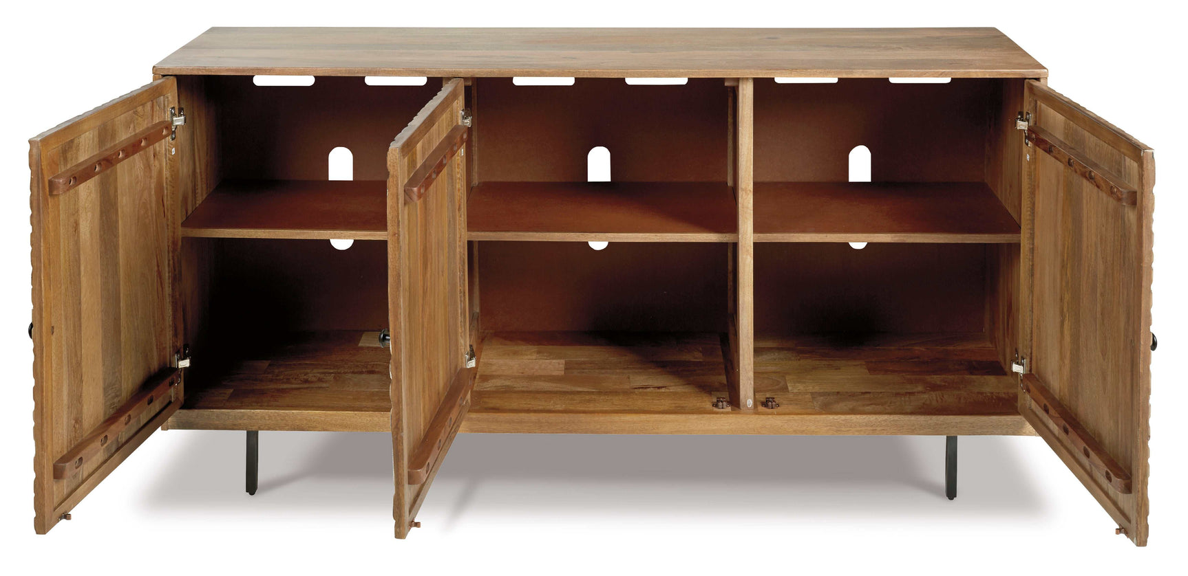 Kerrings Brown/Black/White Accent Cabinet (Online Special Price) - Ornate Home