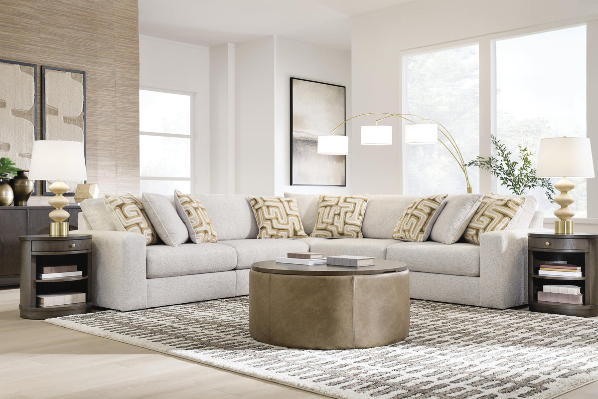 Kestrie Feathered 5-Piece Sectional - Ornate Home