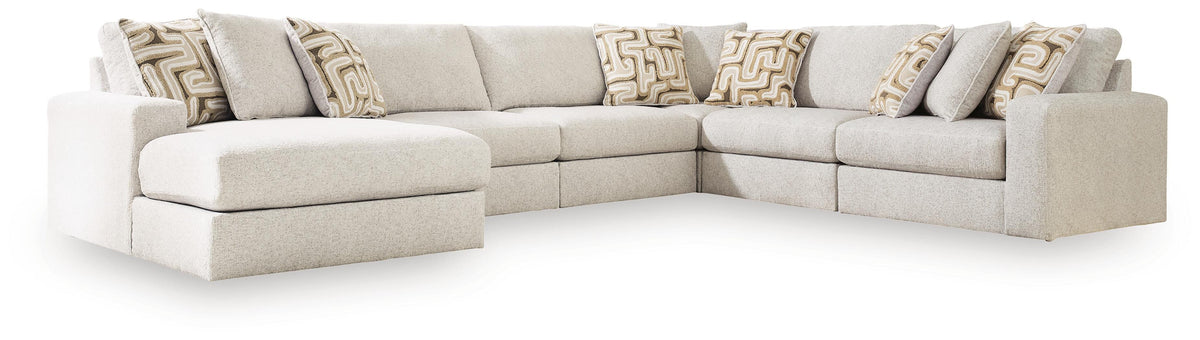 Kestrie Feathered 6-Piece Sectional with LAF Chaise - Ornate Home