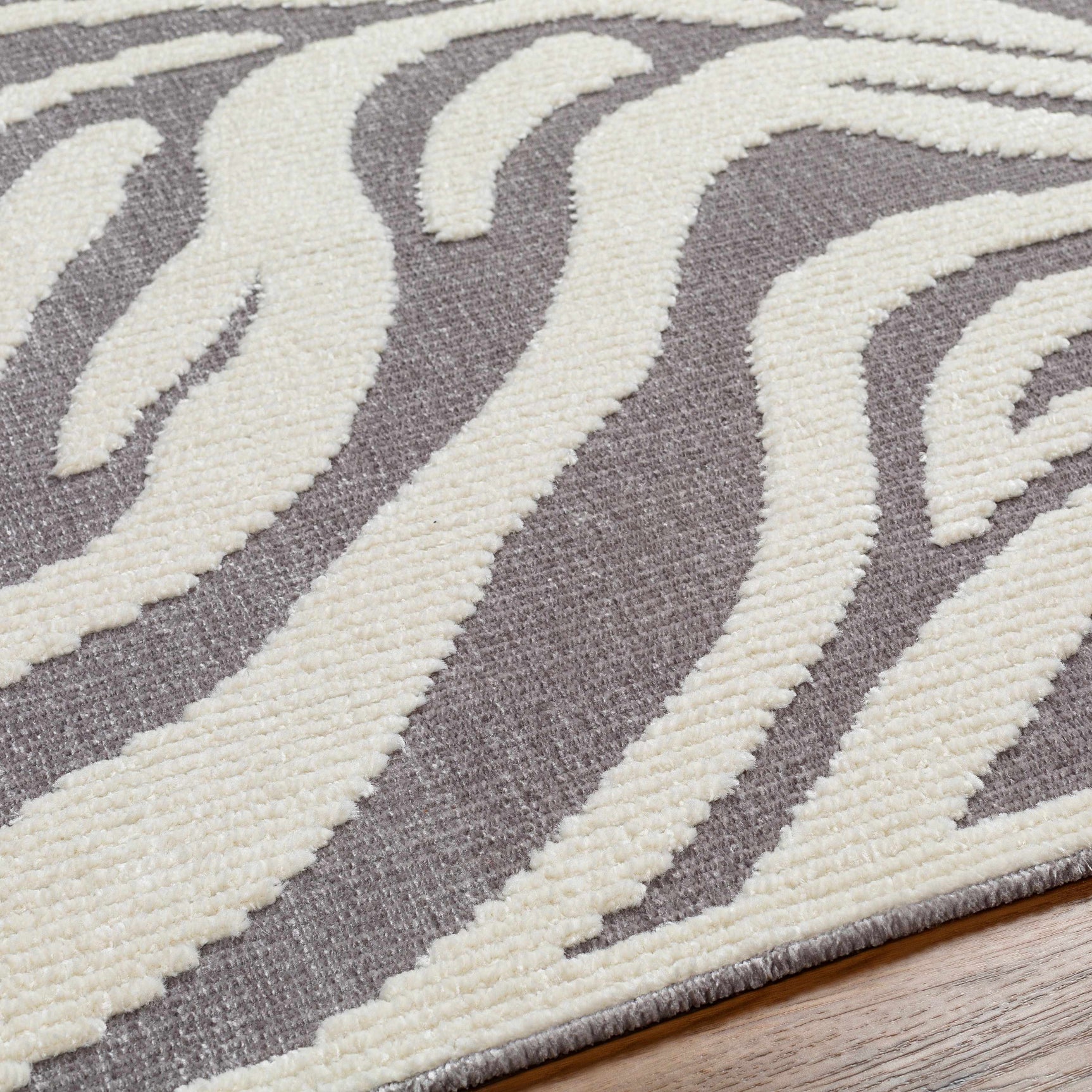 Keto Gray Zebra Rug - Clearance - Ornate Home