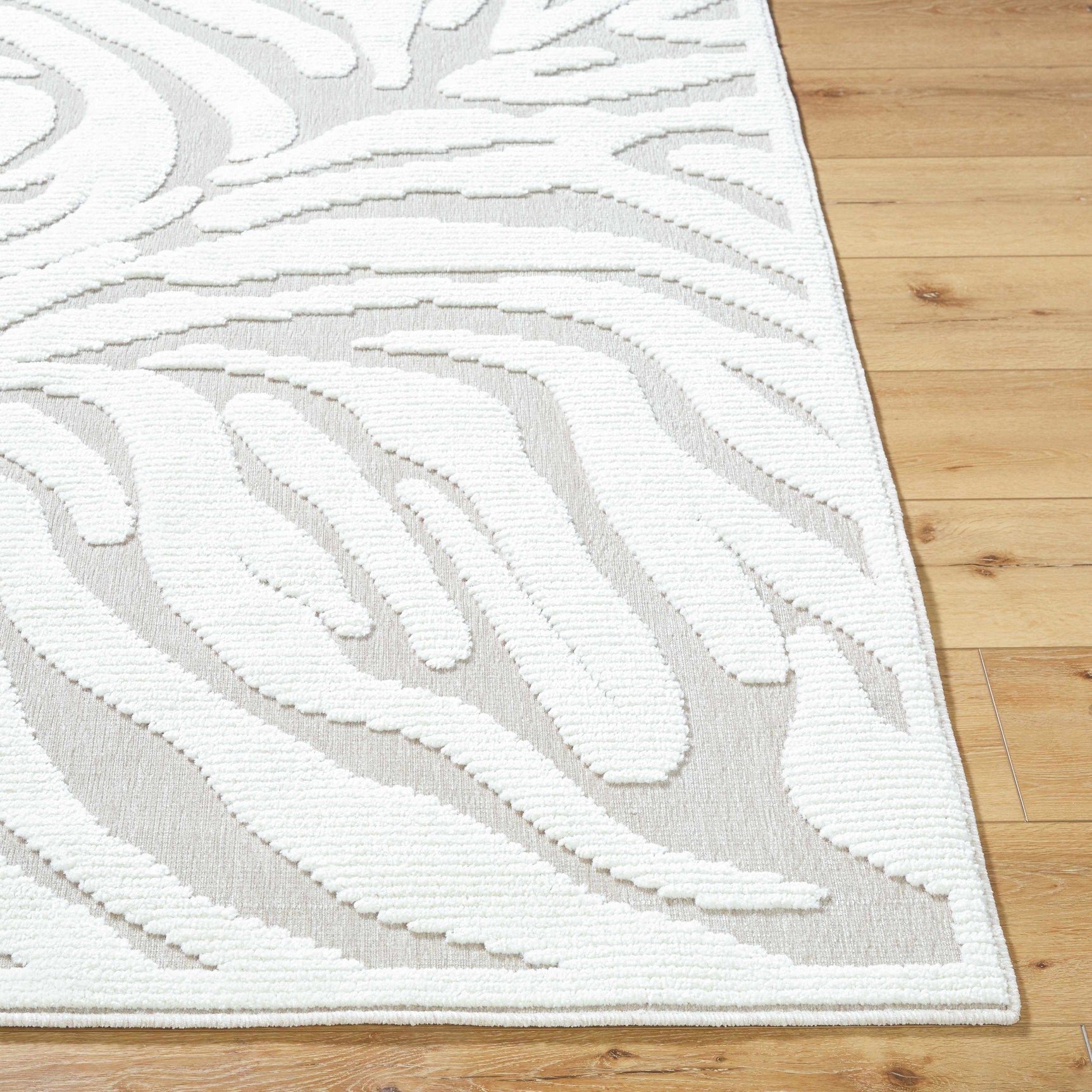 Keto Off-White 3D Washable Area Rug - Ornate Home