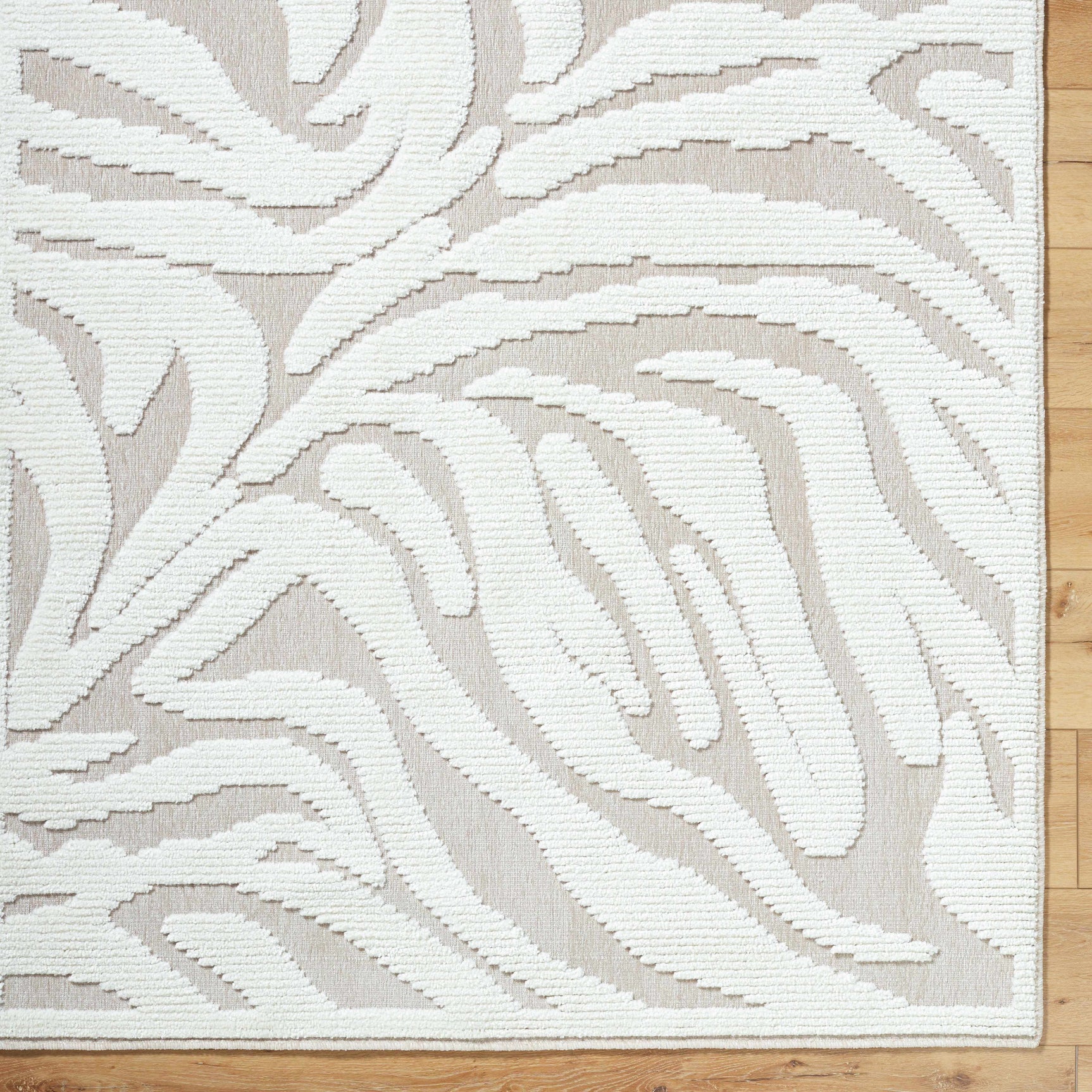 Keto Off-White 3D Washable Area Rug - Ornate Home