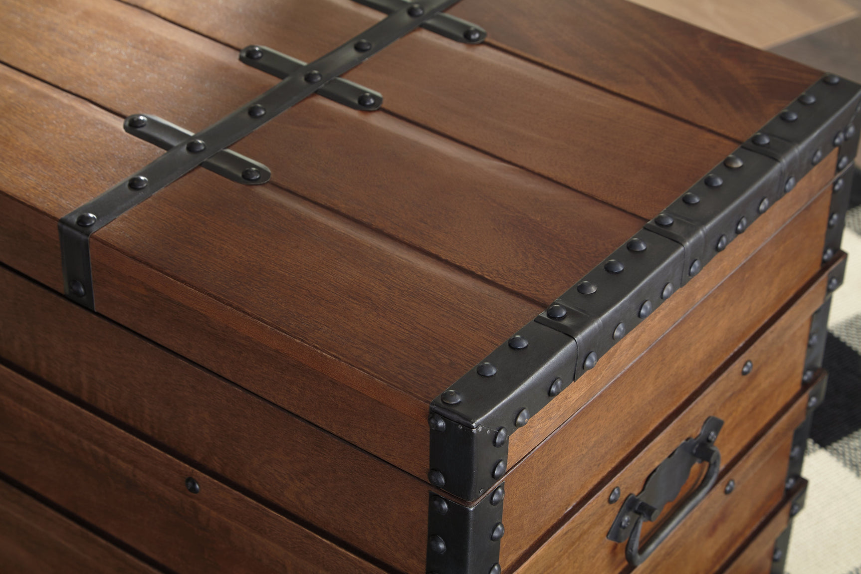 Kettleby Brown Storage Trunk - Ornate Home