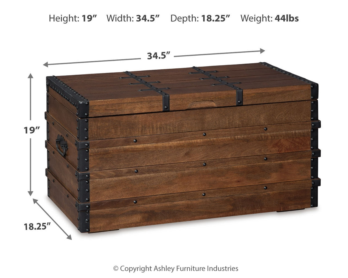 Kettleby Brown Storage Trunk - Ornate Home