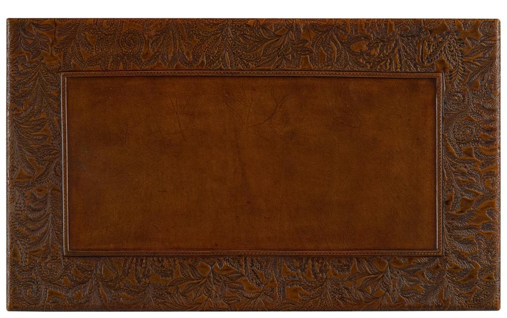 Kew Gardens Brown Leather Nesting Tables - Ornate Home