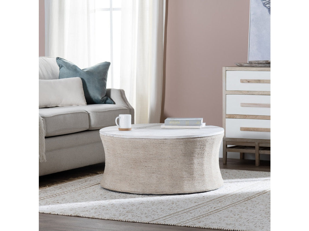Key Largo Tan/White Cocktail Table - Ornate Home