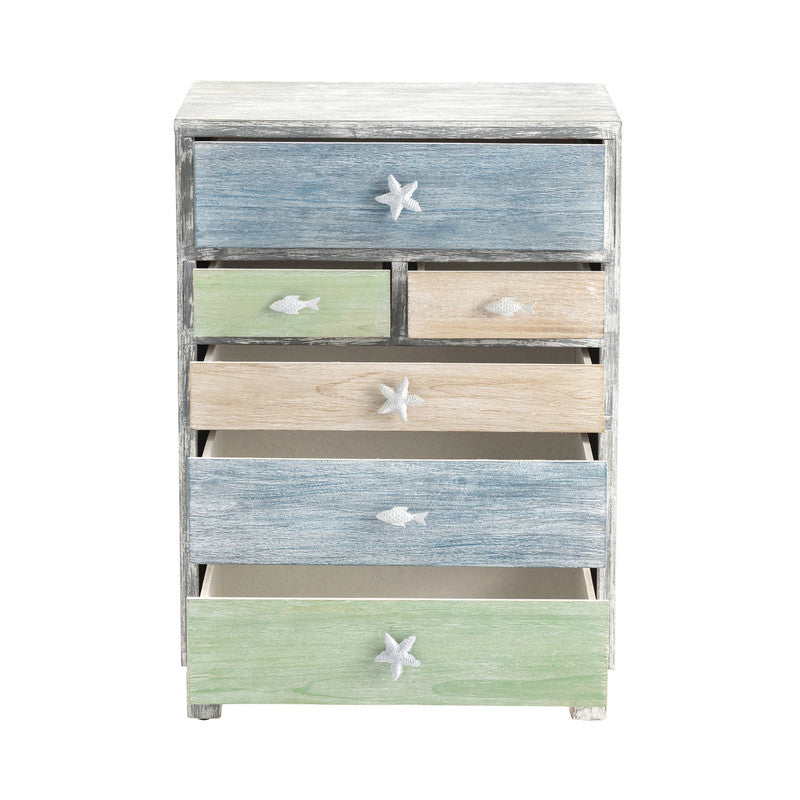 Key West Gray/Blue Chest - Ornate Home