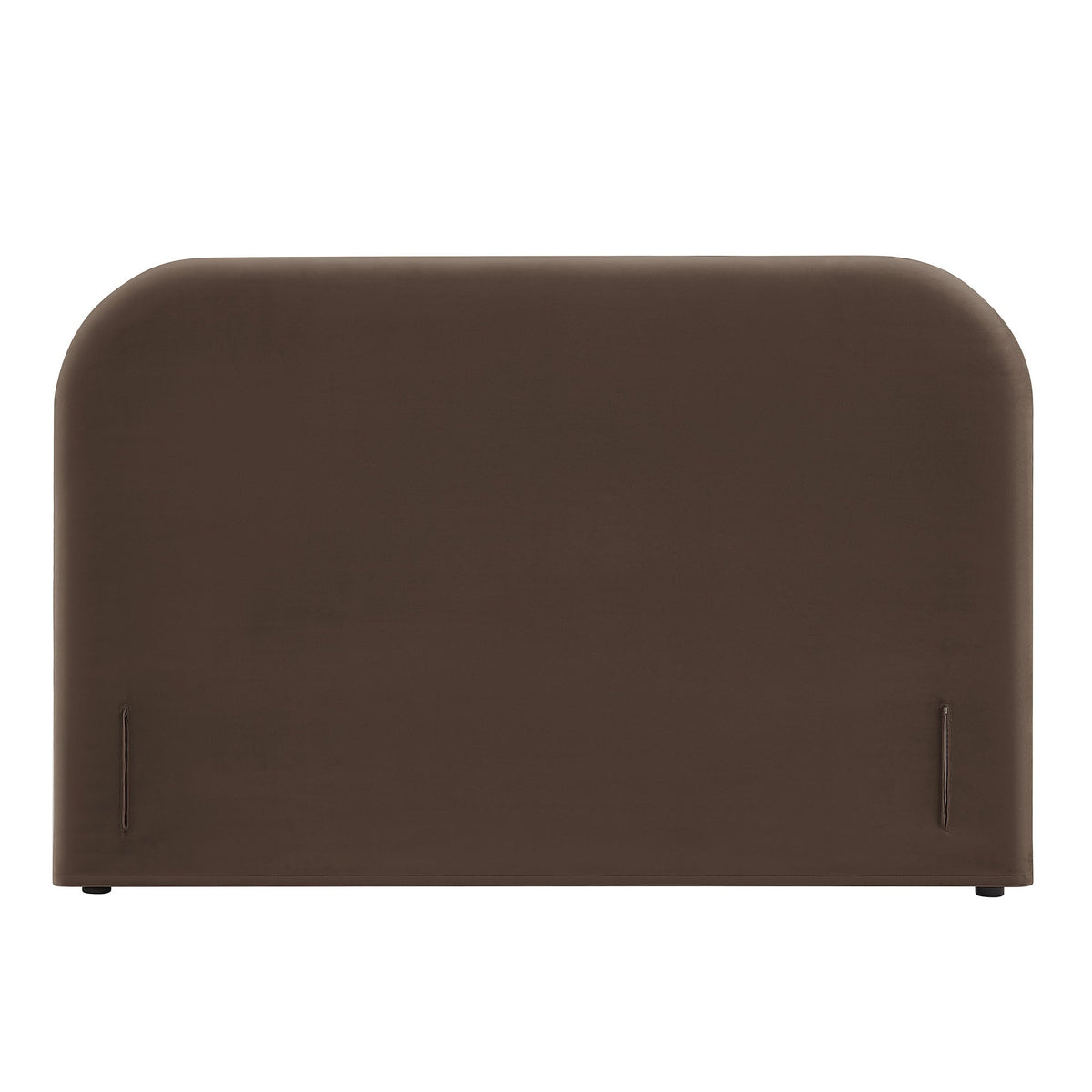Keynote Chocolate Brown King Size Stain-Resistant Performance Velvet Headboard - Ornate Home