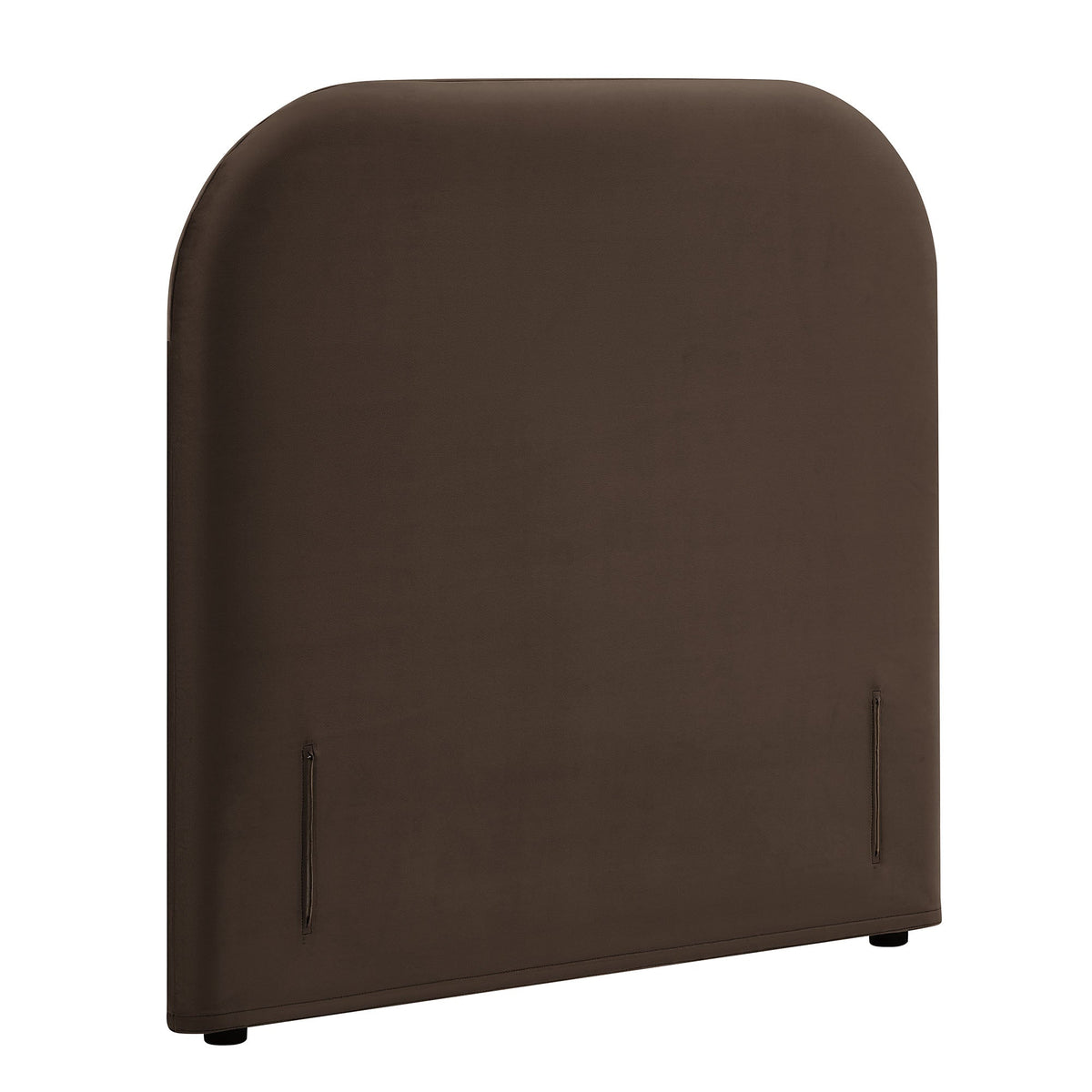 Keynote Chocolate Brown Twin Stain-Resistant Performance Velvet Headboard - Ornate Home