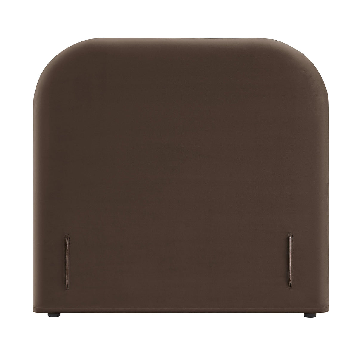 Keynote Chocolate Brown Twin Stain-Resistant Performance Velvet Headboard - Ornate Home