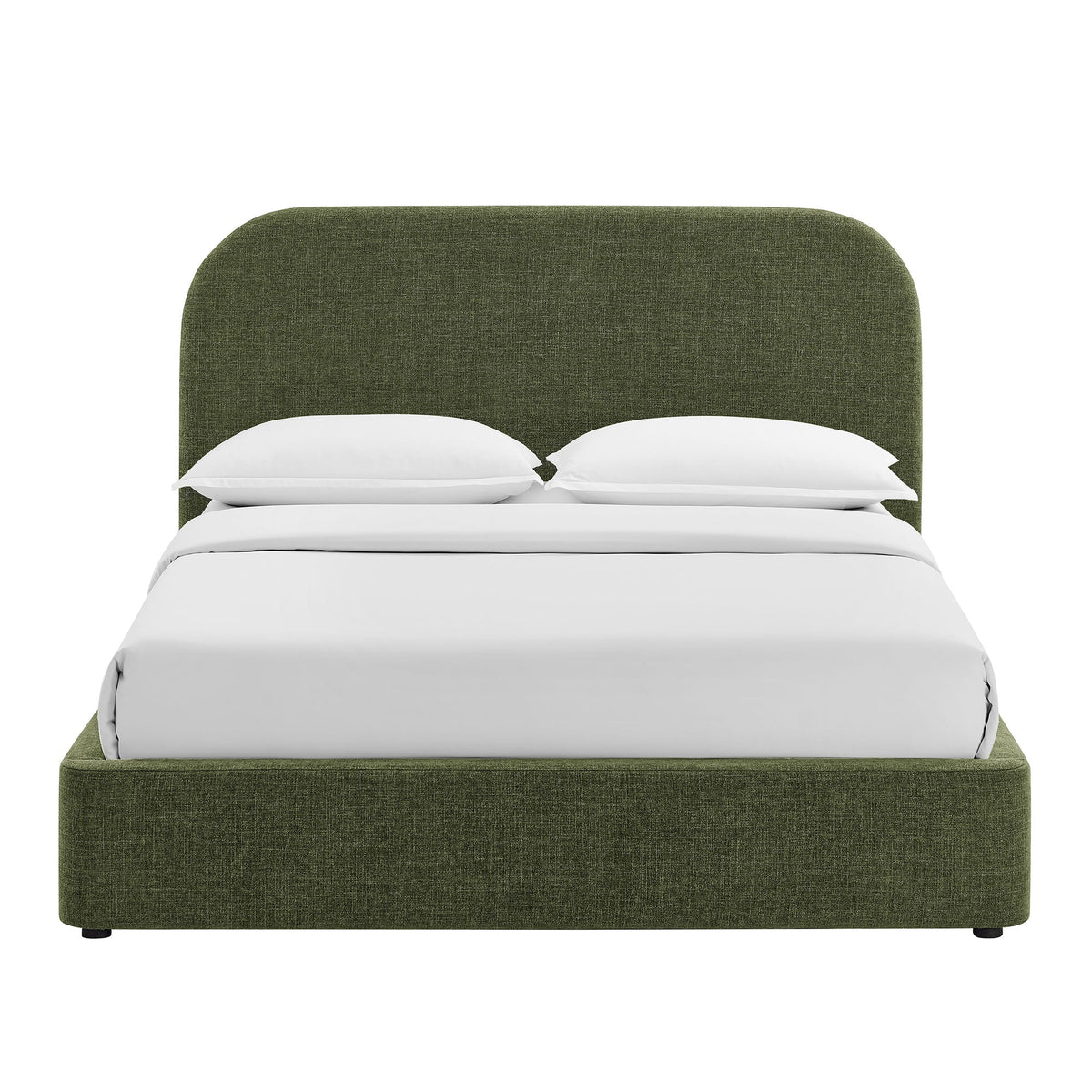 Keynote Foliage Queen Fabric Upholstered Storage Platform Bed Frame - Ornate Home