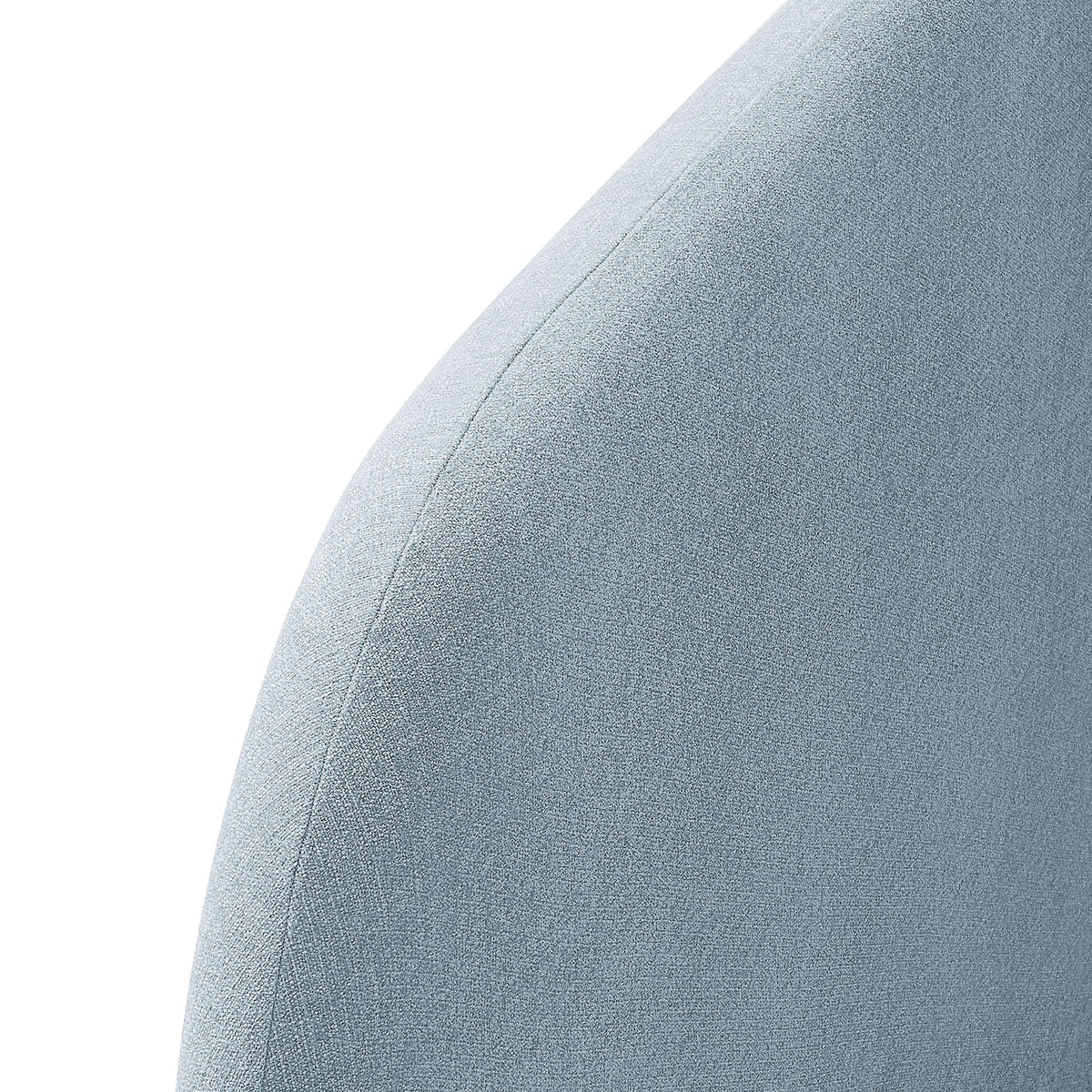 Keynote Sky Blue Twin Size Upholstered Fabric Headboard