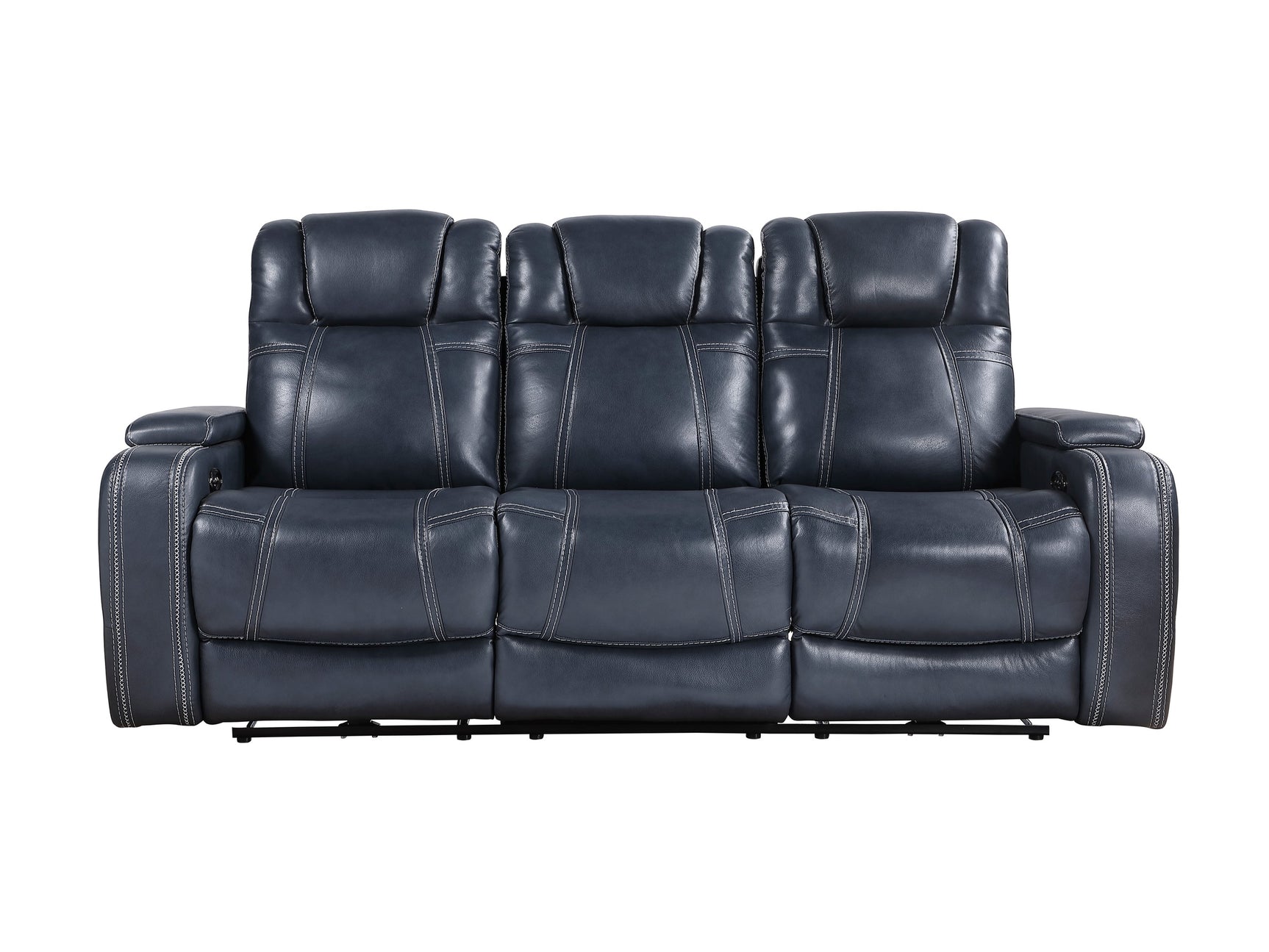 Keziah Blue Power Double Reclining Sofa - Ornate Home