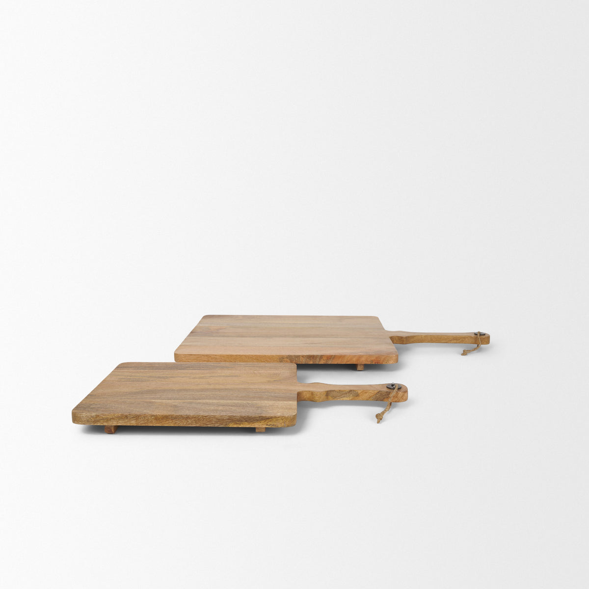 Khana Natural Solid Wood Square Serving Boards - Ornate Home