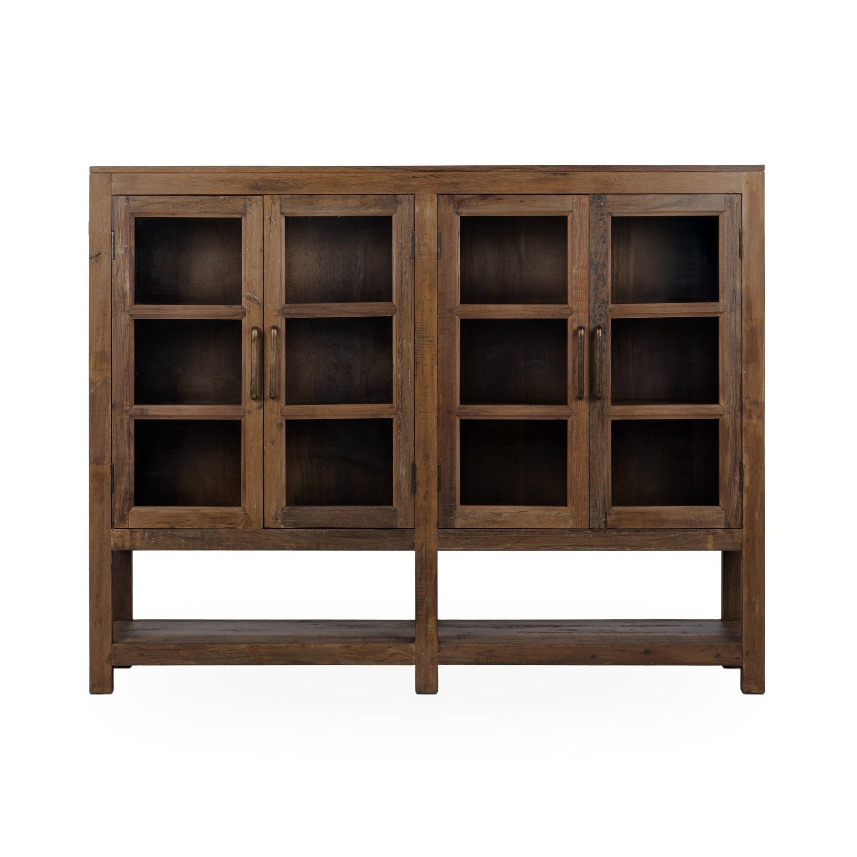 Kharga Natural 4 Door Display Cabinet - Ornate Home