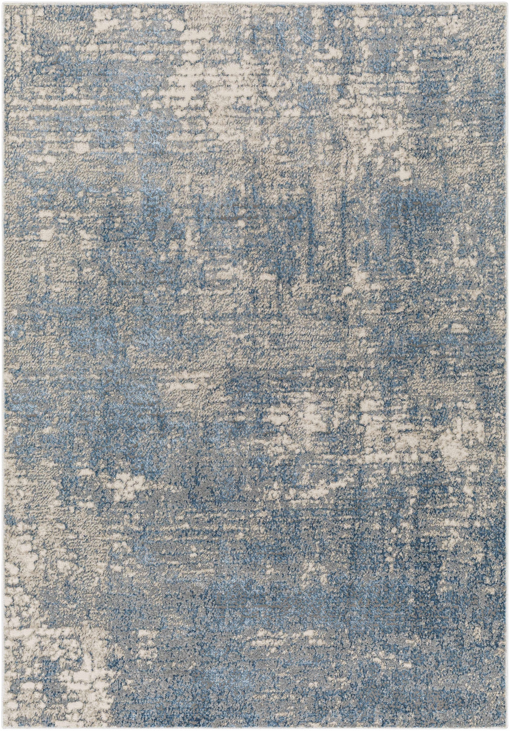 Kiblawan Teal Abstract Area Rug - Clearance - Ornate Home