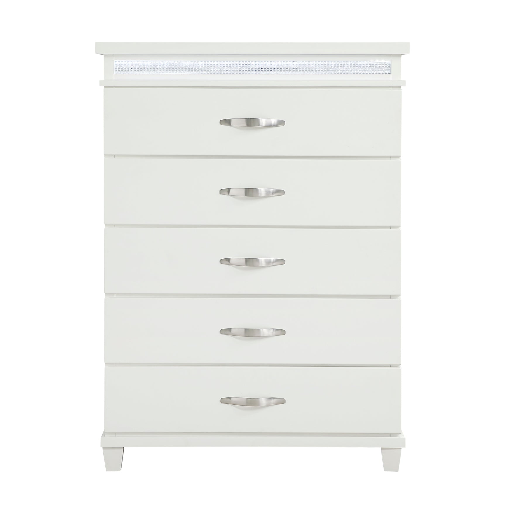 Kidman White/Gray 5-Piece Queen Bedroom Set - Ornate Home