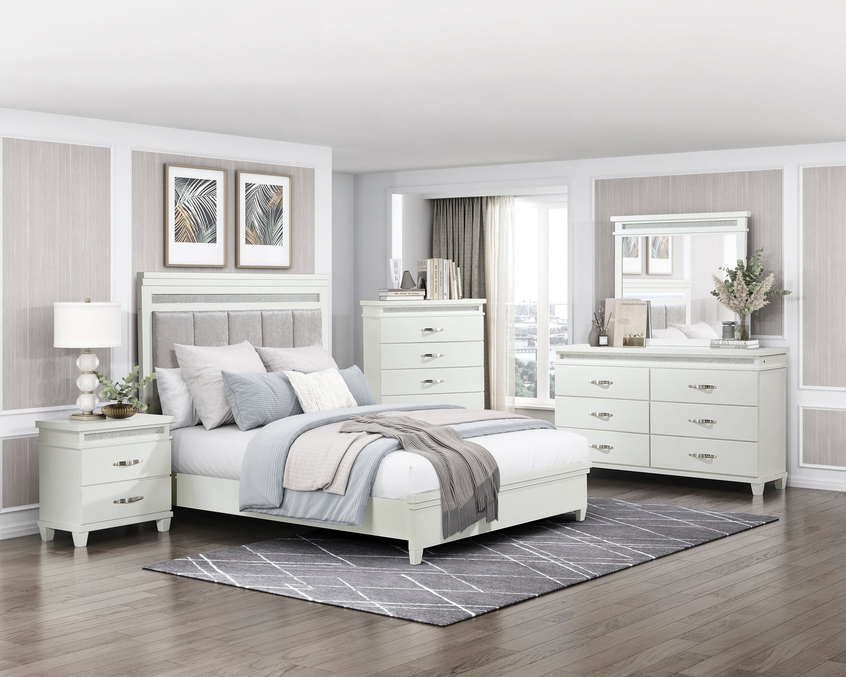 Kidman White Nightstand - Ornate Home