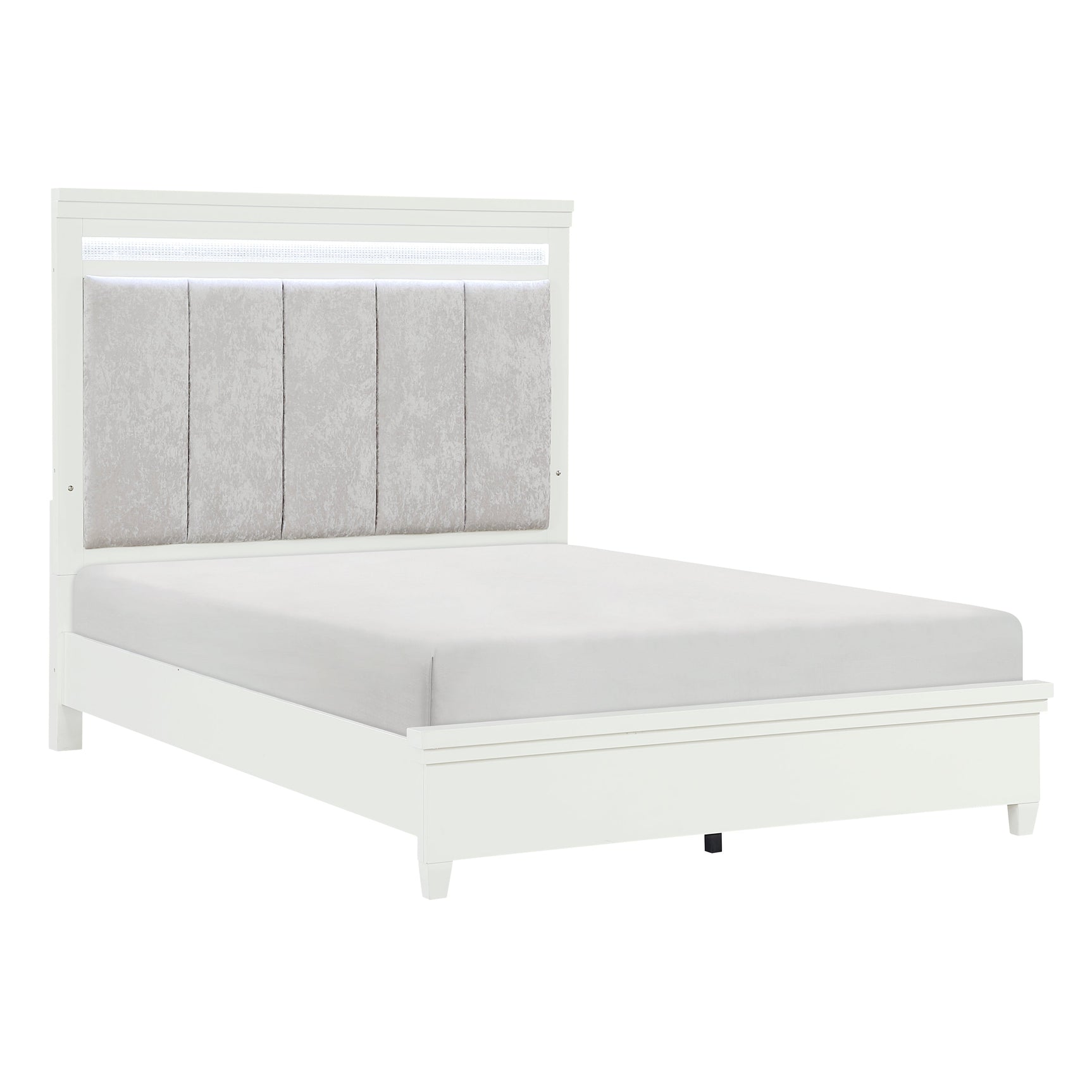 Kidman White Queen Bed - Ornate Home